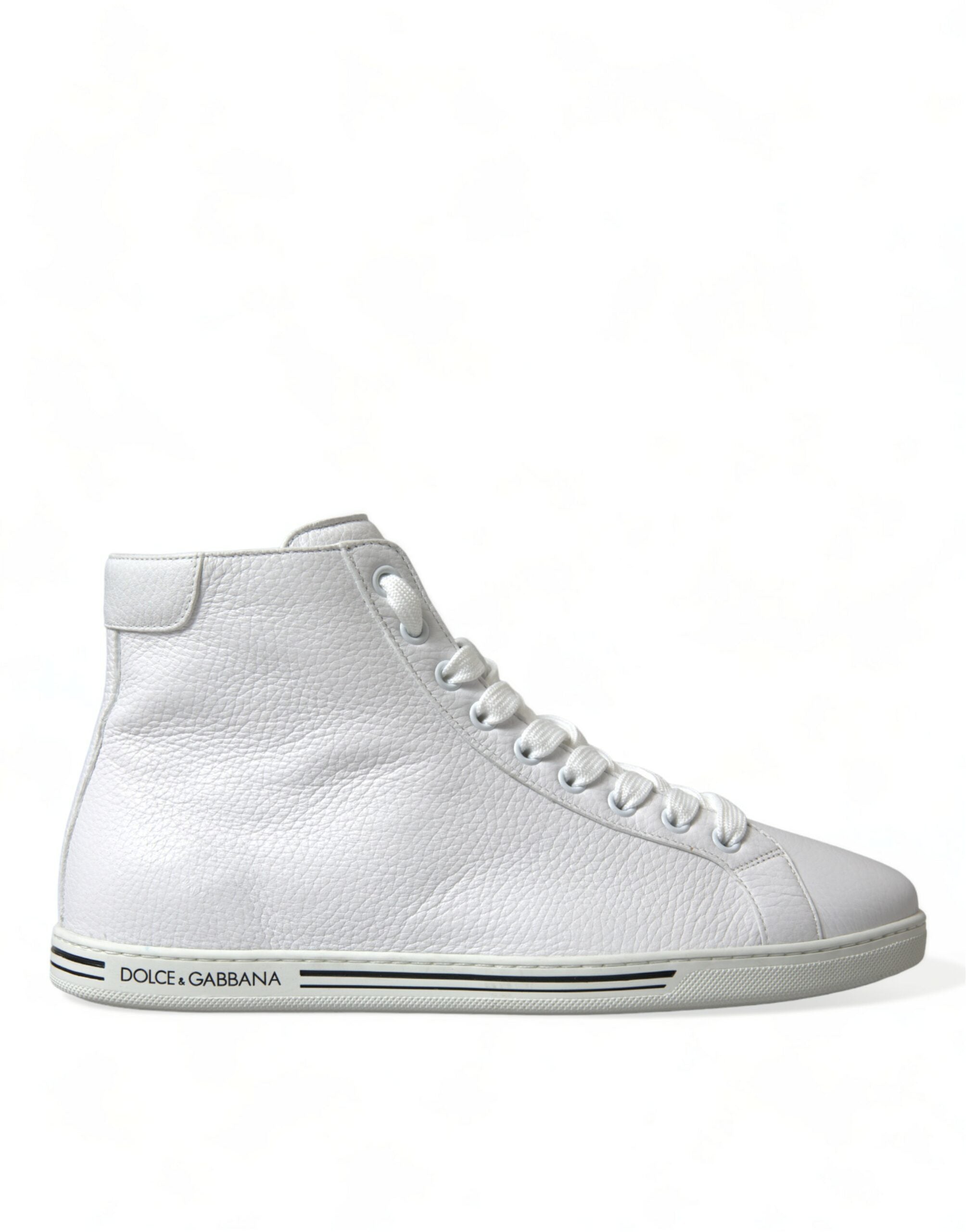 Dolce & Gabbana White Saint Tropez High Top Men Sneakers Shoes -   -  Dolce & Gabbana.