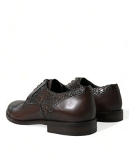 Dolce & Gabbana Brown Exotic Leather Lace Up Oxford Dress Shoes -   -  Dolce & Gabbana.