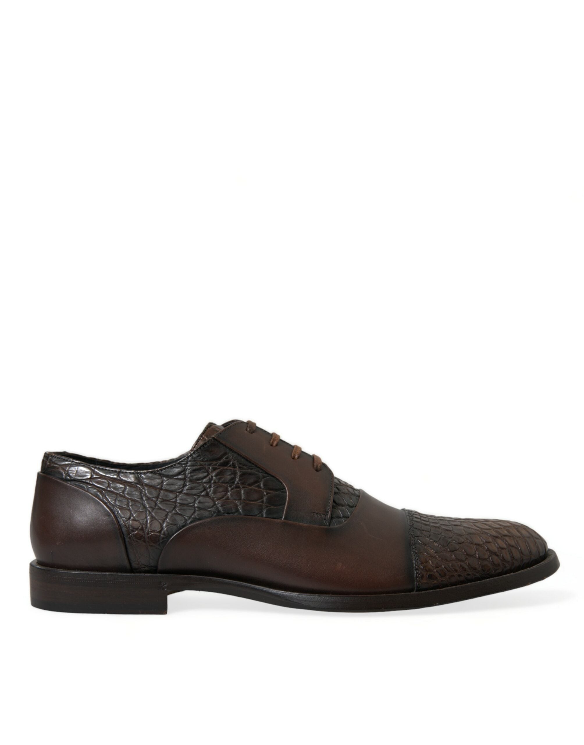 Dolce & Gabbana Brown Exotic Leather Lace Up Oxford Dress Shoes -   -  Dolce & Gabbana.