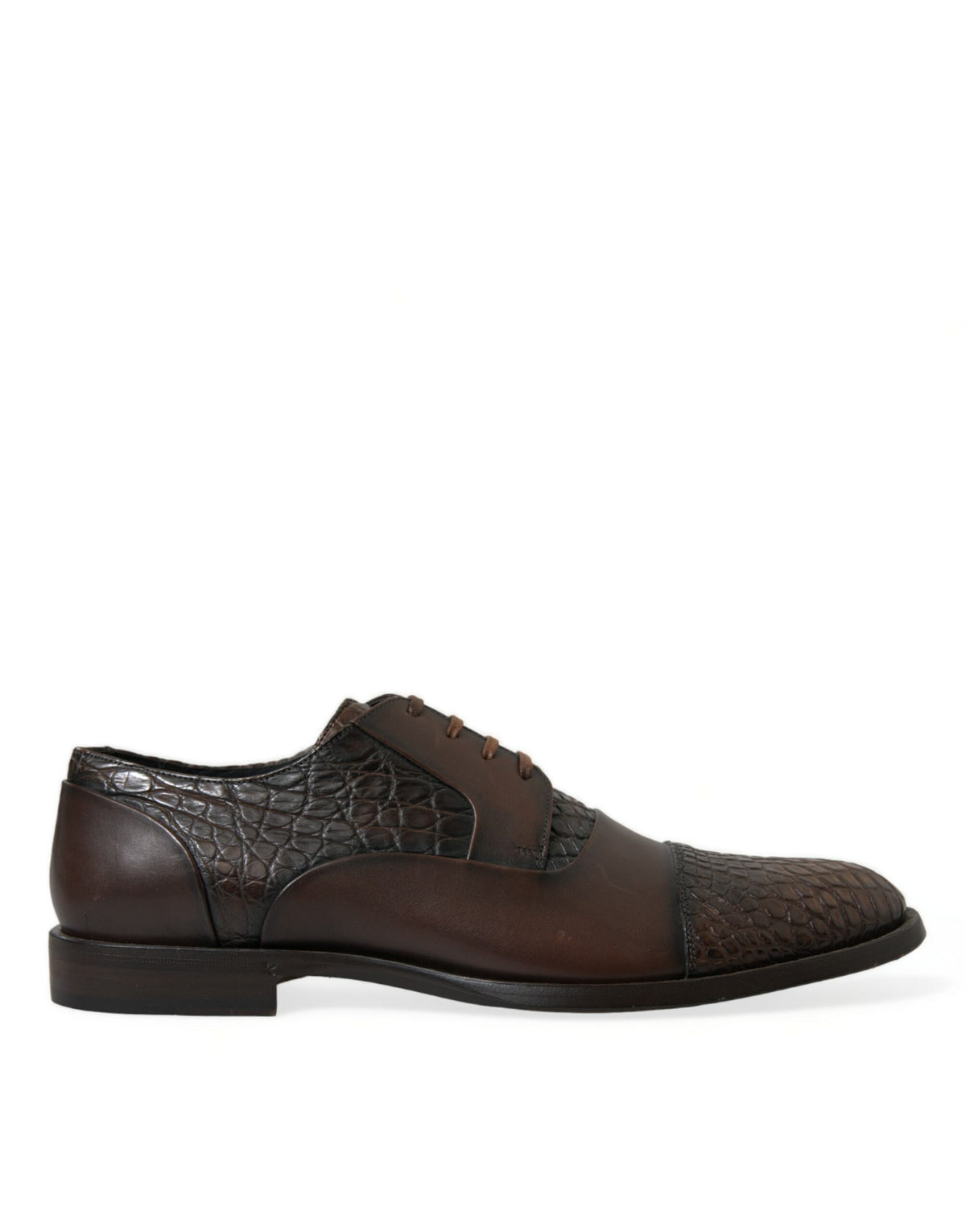 Dolce & Gabbana Brown Exotic Leather Lace Up Oxford Dress Shoes -   -  Dolce & Gabbana.