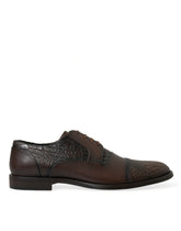 Dolce & Gabbana Brown Exotic Leather Lace Up Oxford Dress Shoes -   -  Dolce & Gabbana.