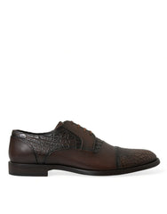 Dolce & Gabbana Brown Exotic Leather Lace Up Oxford Dress Shoes -   -  Dolce & Gabbana.