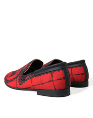 Dolce & Gabbana Red Black Torero Loafers Slippers Men Shoes -   -  Dolce & Gabbana.