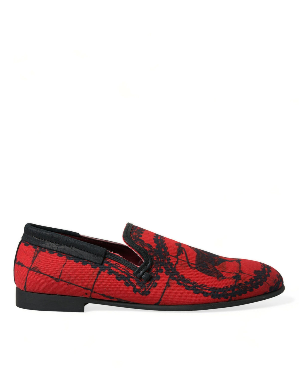 Dolce & Gabbana Red Black Torero Loafers Slippers Men Shoes -   -  Dolce & Gabbana.