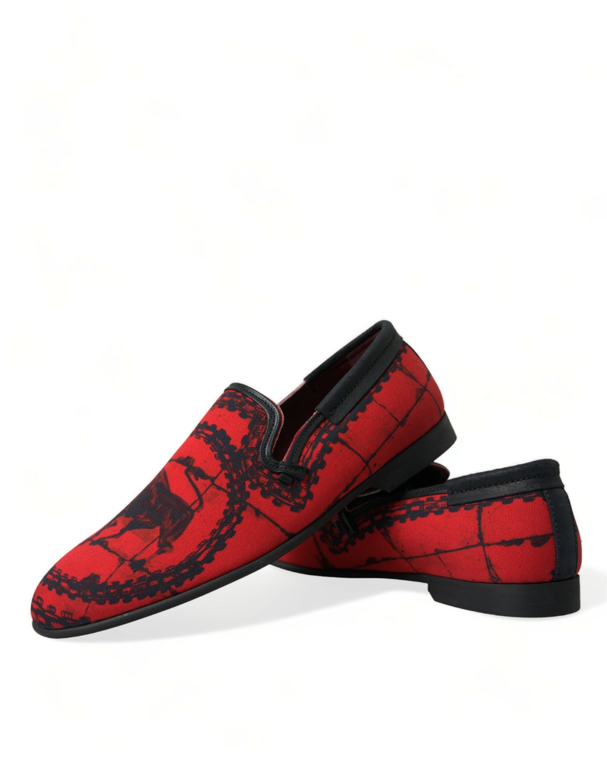 Dolce & Gabbana Red Black Torero Loafers Slippers Men Shoes -   -  Dolce & Gabbana. Dolce & Gabbana Red Black Torero Loafers Slippers Men Shoes -   -  Dolce & Gabbana.