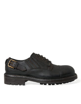 Dolce & Gabbana Brown Leather Lace Up Derby Men Dress Shoes -   -  Dolce & Gabbana.