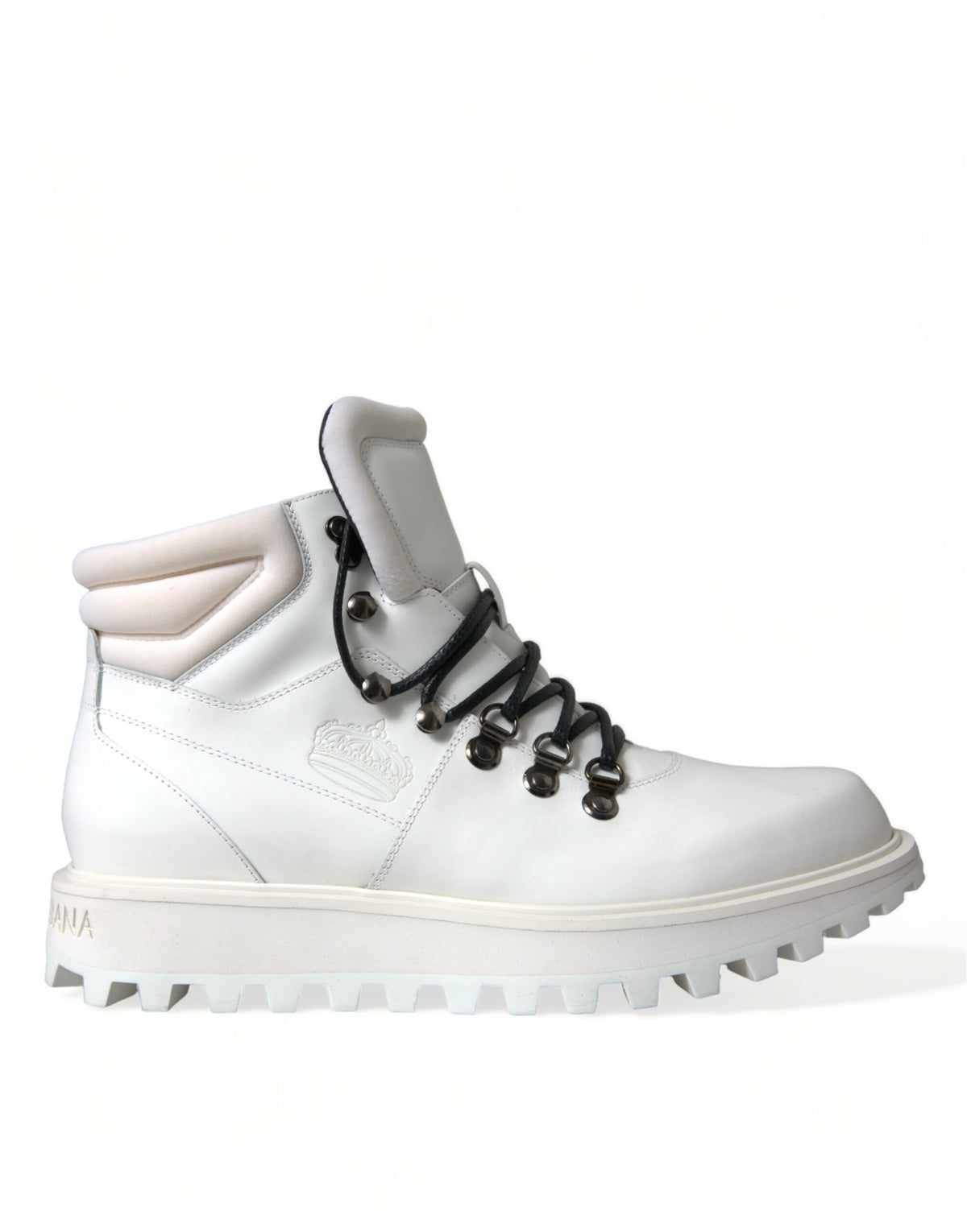 Dolce & Gabbana White Vulcano Trekking Ankle Boots Shoes -   -  Dolce & Gabbana.