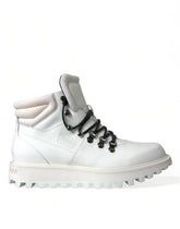 Dolce & Gabbana White Vulcano Trekking Ankle Boots Shoes -   -  Dolce & Gabbana.