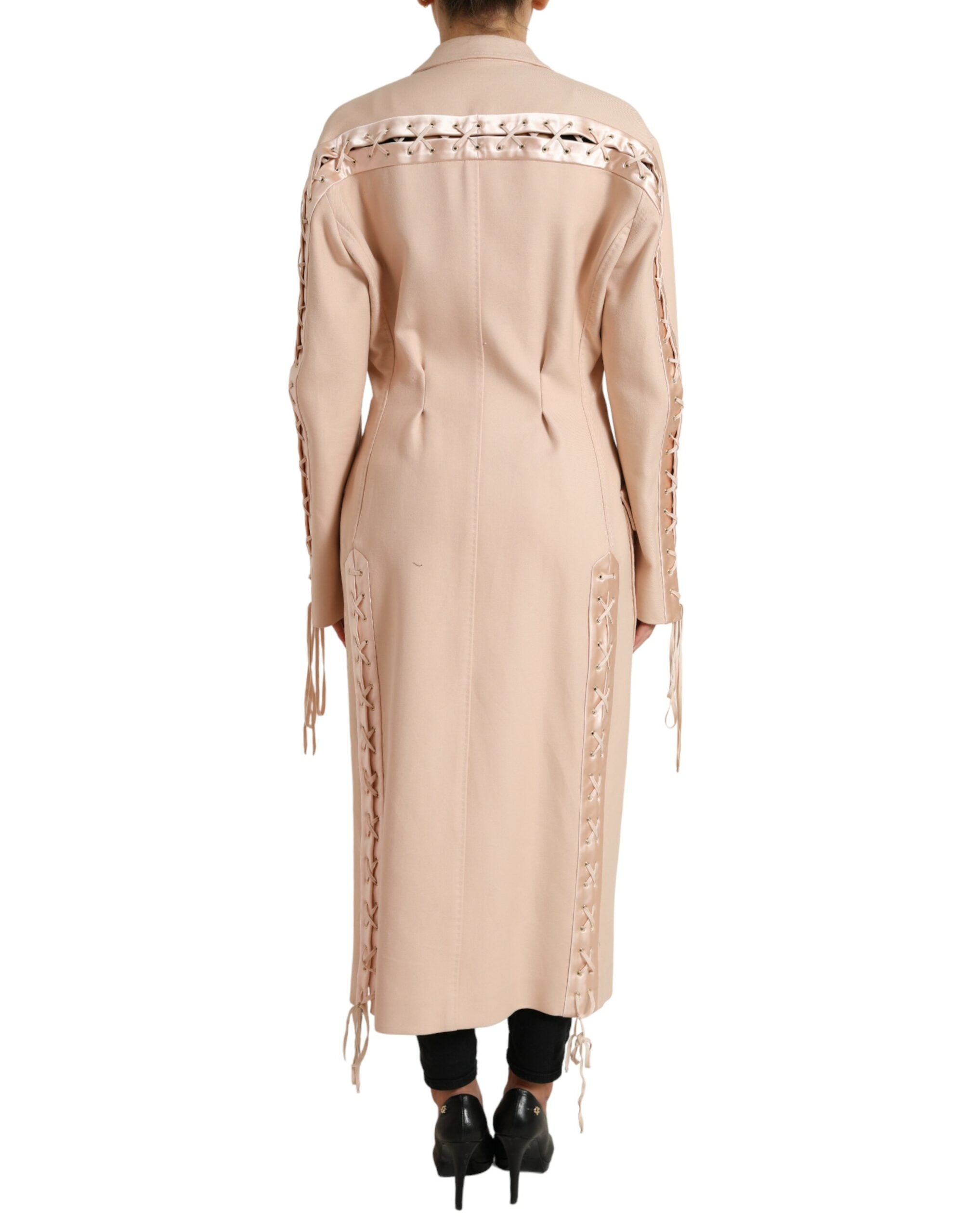 Dolce & Gabbana Beige Cotton Single Breasted Long Coat Jacket -   -  Dolce & Gabbana. Dolce & Gabbana Beige Cotton Single Breasted Long Coat Jacket -   -  Dolce & Gabbana.