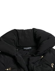 Dolce & Gabbana Black Embellished Quilted Shell Bomber Jacket -   -  Dolce & Gabbana.