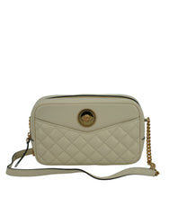 Versace Elegant White Leather Camera Shoulder Bag -  Luxury Shoulder Bag for Women -  Versace.