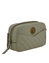 Versace Elegant White Leather Camera Shoulder Bag -  Luxury Shoulder Bag for Women -  Versace.