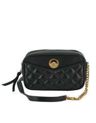 Versace Elegant Small Black Leather Crossbody Bag -  Luxury Cross Body Bag for Women -  Versace.