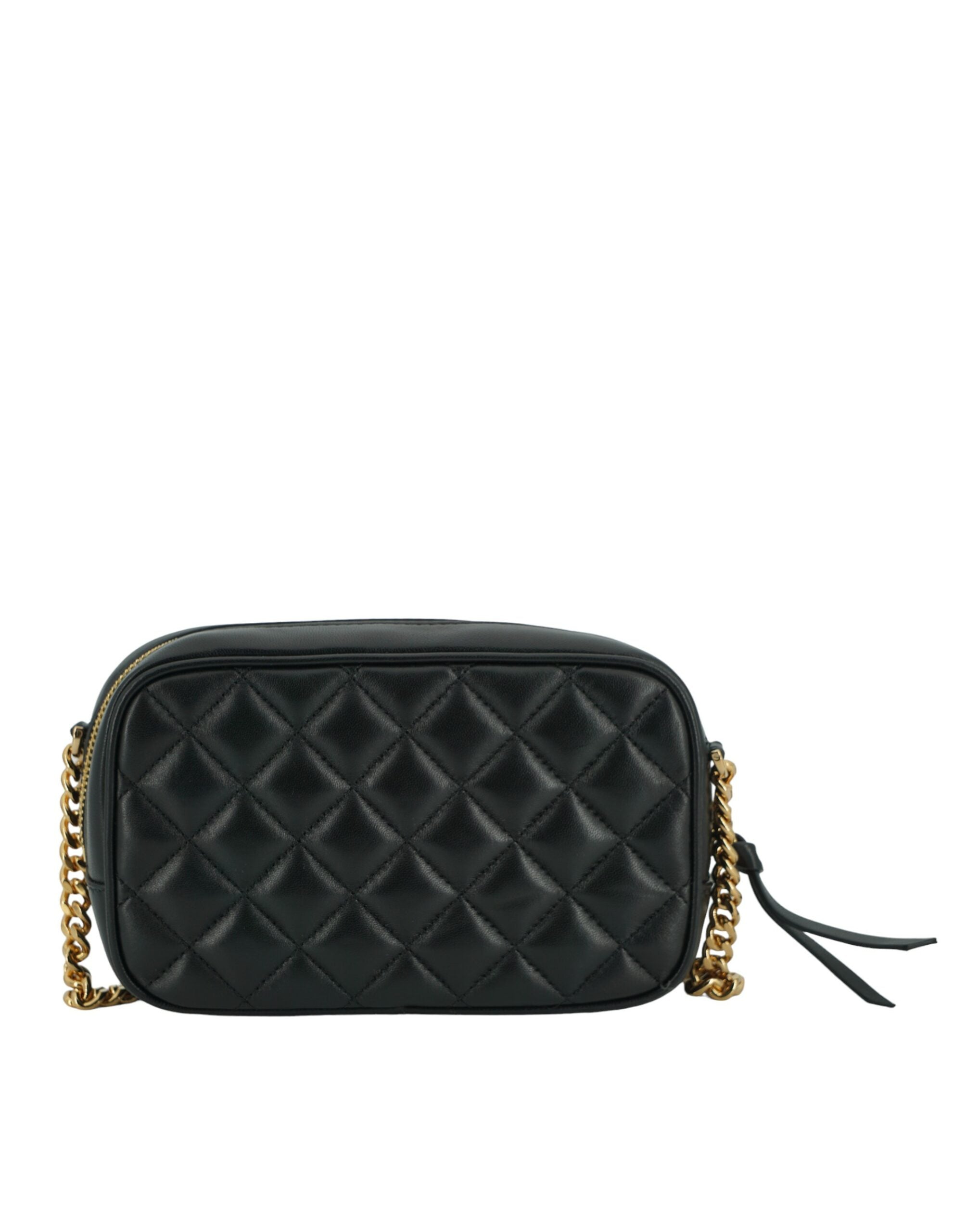 Versace Elegant Small Black Leather Crossbody Bag -  Luxury Cross Body Bag for Women -  Versace. Versace Elegant Small Black Leather Crossbody Bag -  Luxury Cross Body Bag for Women -  Versace.