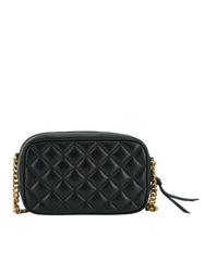 Versace Elegant Small Black Leather Crossbody Bag -  Luxury Cross Body Bag for Women -  Versace.