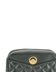 Versace Elegant Small Black Leather Crossbody Bag -  Luxury Cross Body Bag for Women -  Versace.