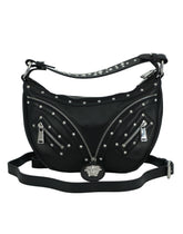 Versace Elegant Black Leather Hobo Shoulder Bag -  Luxury Shoulder Bag for Women -  Versace.