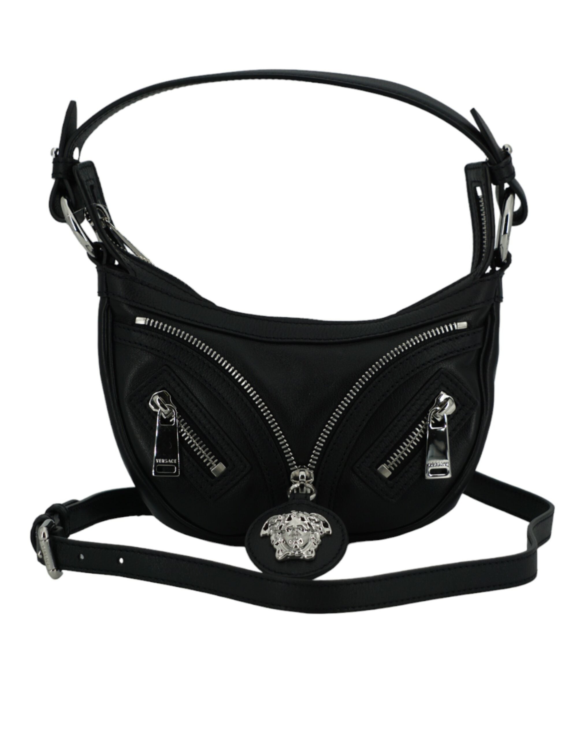 Versace Elegant Black Mini Hobo Shoulder Bag -  Luxury Shoulder Bag for Women -  Versace.