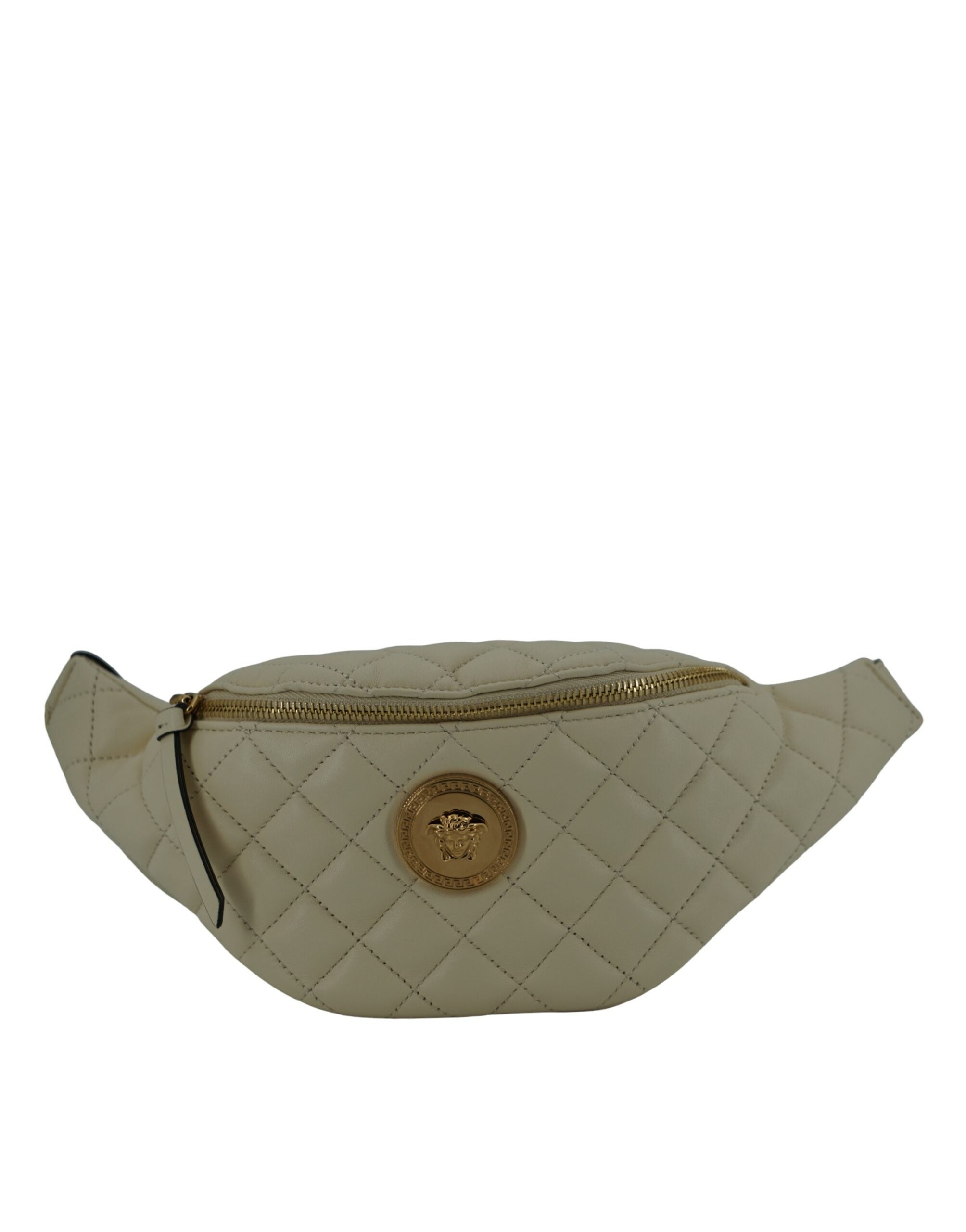 Versace Elegant White Lamb Leather Belt Bag -  Luxury Belt Bag for Women -  Versace.