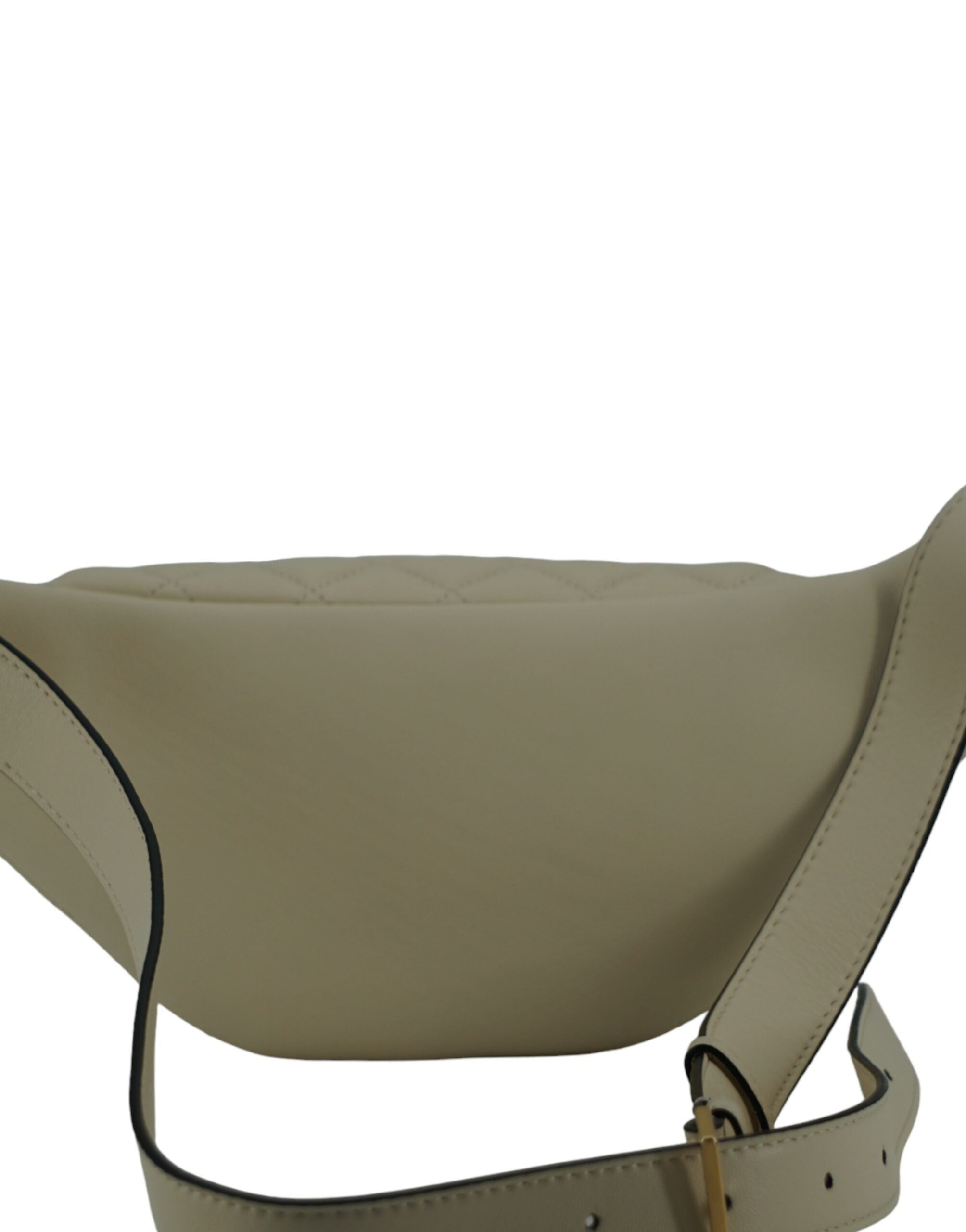 Versace Elegant White Lamb Leather Belt Bag -  Luxury Belt Bag for Women -  Versace. Versace Elegant White Lamb Leather Belt Bag -  Luxury Belt Bag for Women -  Versace.