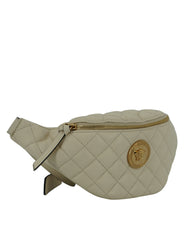 Versace Elegant White Lamb Leather Belt Bag -  Luxury Belt Bag for Women -  Versace.