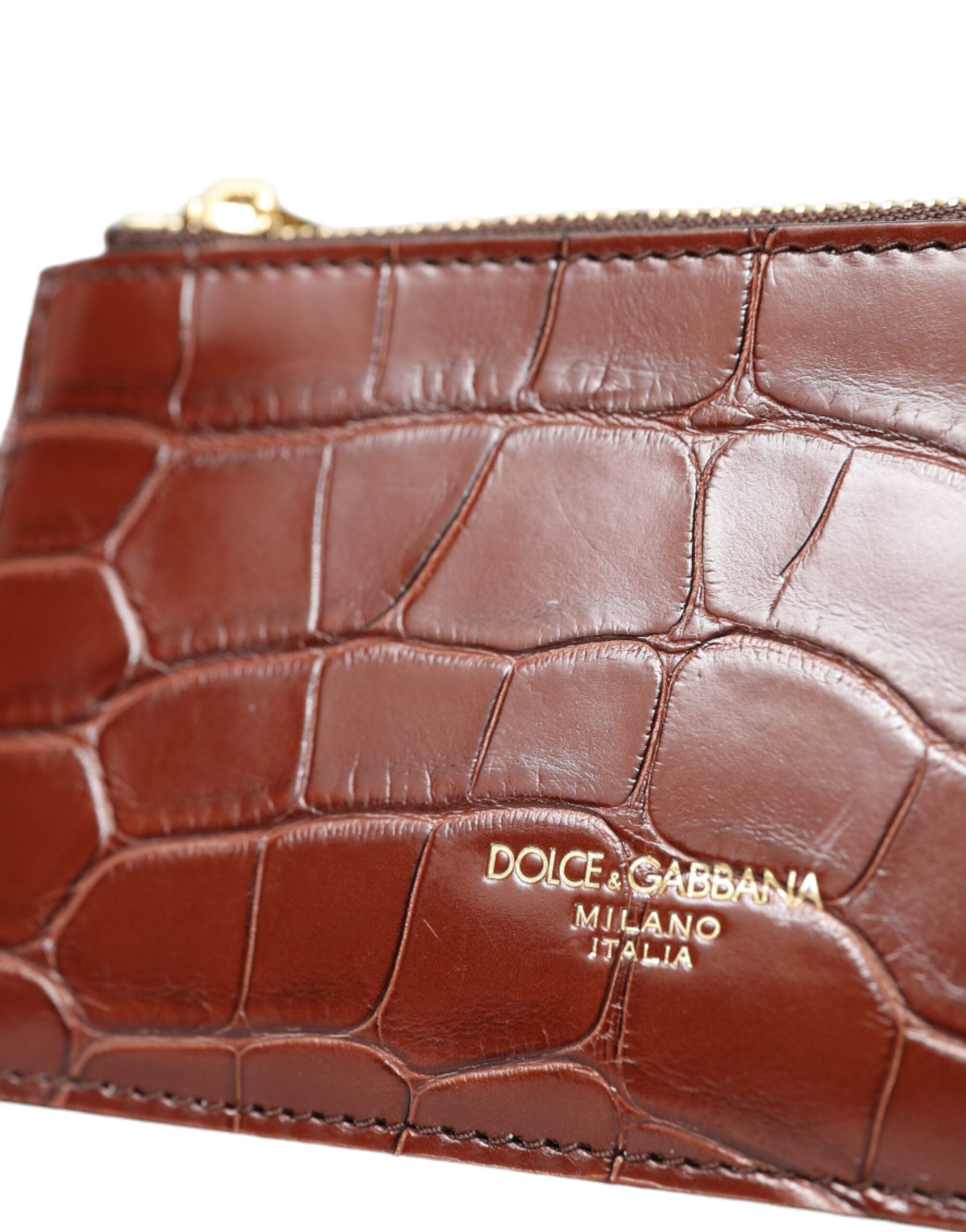 Dolce & Gabbana Brown Alligator Leather Airpods Case Coin Purse Wallet -   -  Dolce & Gabbana. Dolce & Gabbana Brown Alligator Leather Airpods Case Coin Purse Wallet -   -  Dolce & Gabbana.