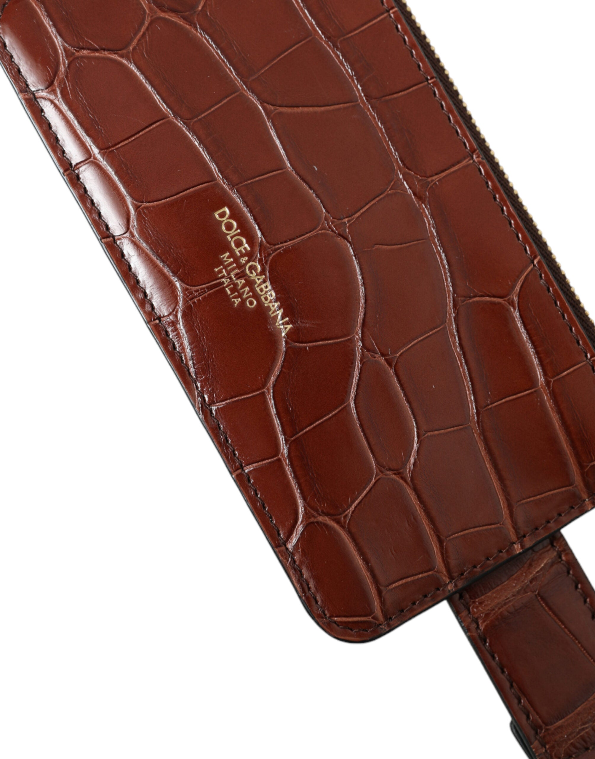 Dolce & Gabbana Brown Alligator Leather Airpods Case Coin Purse Wallet -   -  Dolce & Gabbana. Dolce & Gabbana Brown Alligator Leather Airpods Case Coin Purse Wallet -   -  Dolce & Gabbana.