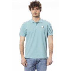 Invicta Light Blue Cotton Men Polo Shirt -   -  Invicta.