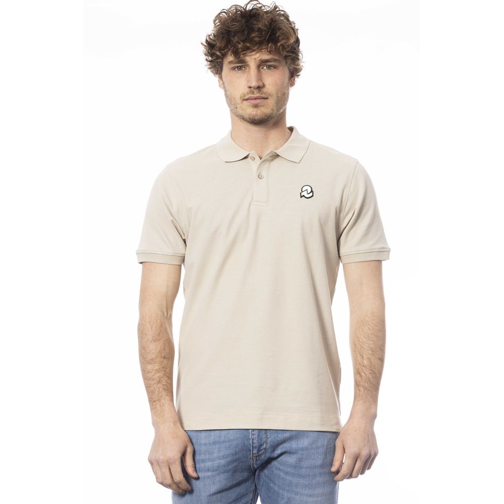 Invicta Beige Cotton Men Polo Shirt - - Invicta.