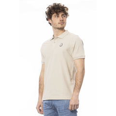 Invicta Beige Cotton Men Polo Shirt - - Invicta.