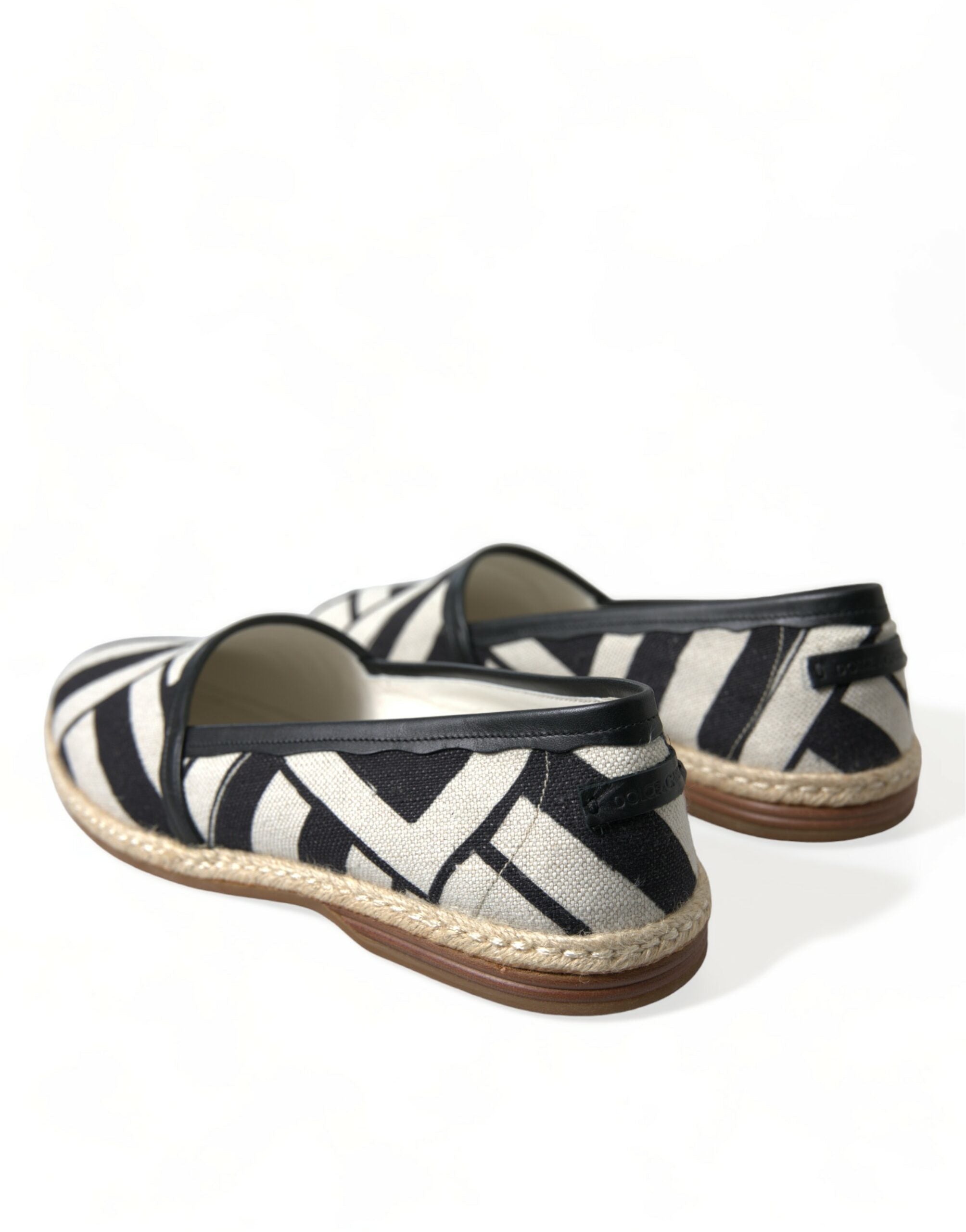 Dolce & Gabbana Beige Black Striped Canvas Espadrilles MONDELLO Shoes -   -  Dolce & Gabbana. Dolce & Gabbana Beige Black Striped Canvas Espadrilles MONDELLO Shoes -   -  Dolce & Gabbana.