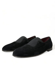 Dolce & Gabbana Black RUNWAY Velour AMALFI Loafers Shoes -   -  Dolce & Gabbana.