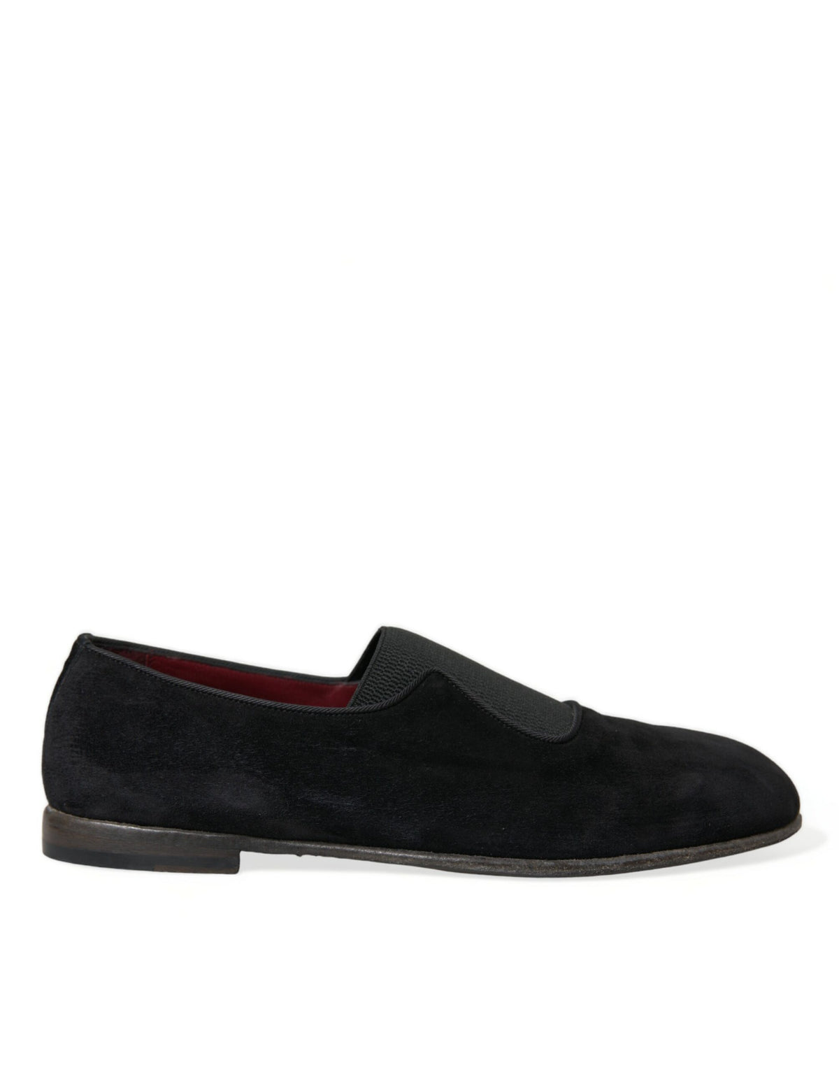 Dolce & Gabbana Black RUNWAY Velour AMALFI Loafers Shoes -   -  Dolce & Gabbana.