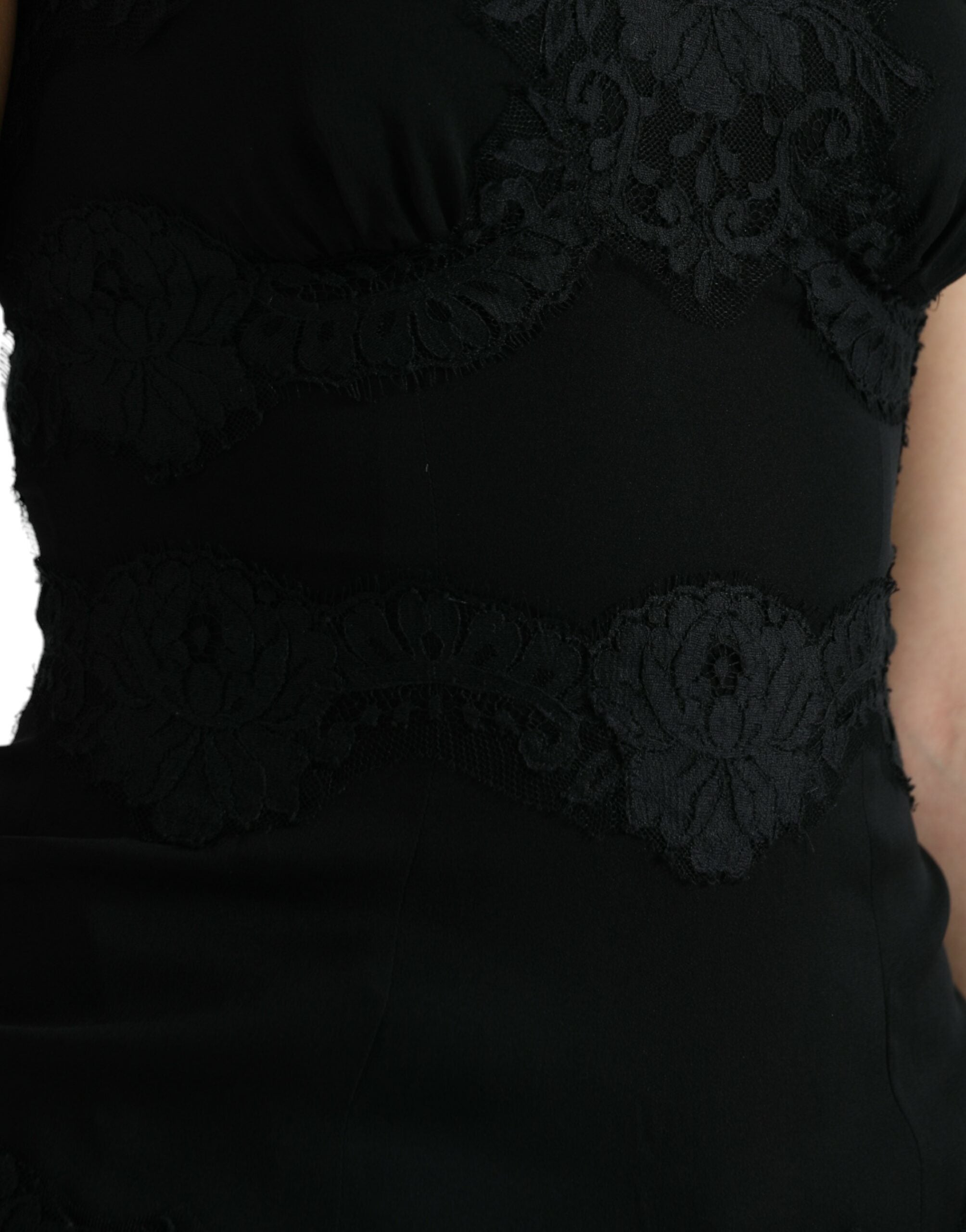 Dolce & Gabbana Black Silk Stretch Lace Sleeveless Tank Top -   -  Dolce & Gabbana. Dolce & Gabbana Black Silk Stretch Lace Sleeveless Tank Top -   -  Dolce & Gabbana.