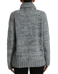 Dolce & Gabbana Gray Cashmere Turtle Neck Pullover Sweater -   -  Dolce & Gabbana.