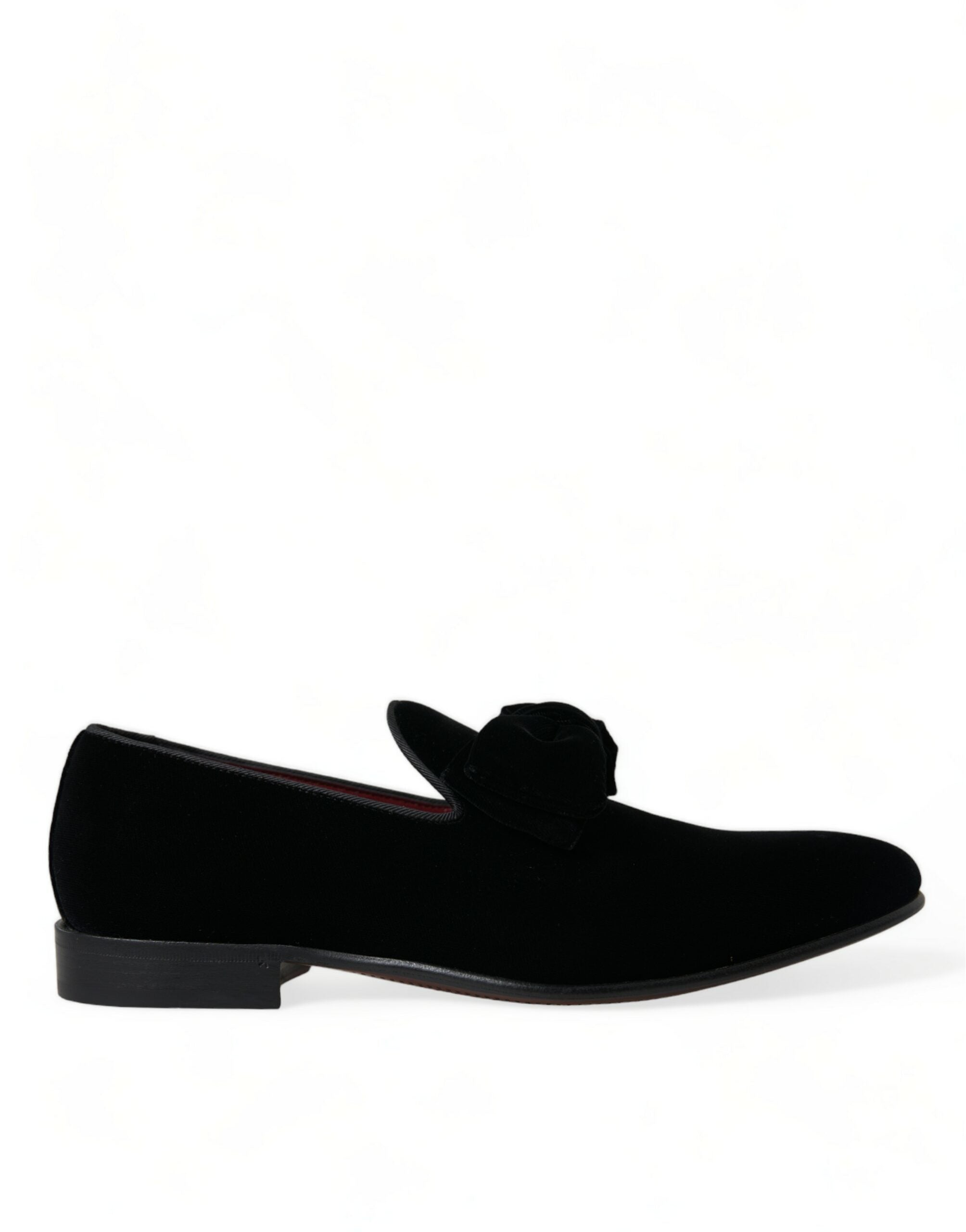 Dolce & Gabbana Black Velvet Loafers Formal Dress Shoes -   -  Dolce & Gabbana.