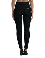 Dolce & Gabbana Blue Cotton Stretch Denim Skinny Jeans -   -  Dolce & Gabbana.