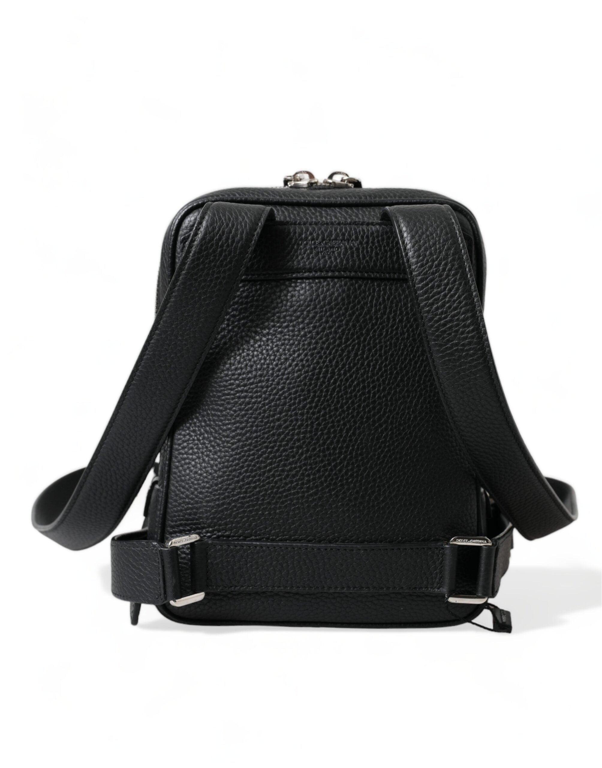 Dolce & Gabbana Black Calfskin Leather Logo Palermo Backpack Bag -   -  Dolce & Gabbana. Dolce & Gabbana Black Calfskin Leather Logo Palermo Backpack Bag -   -  Dolce & Gabbana.