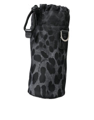 Dolce & Gabbana Black Leopard Round Slim Tote Bottle Cage Bag -  Tote Bag for Men -  Dolce & Gabbana.