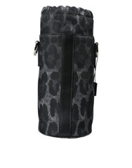 Dolce & Gabbana Black Leopard Round Slim Tote Bottle Cage Bag -  Tote Bag for Men -  Dolce & Gabbana.