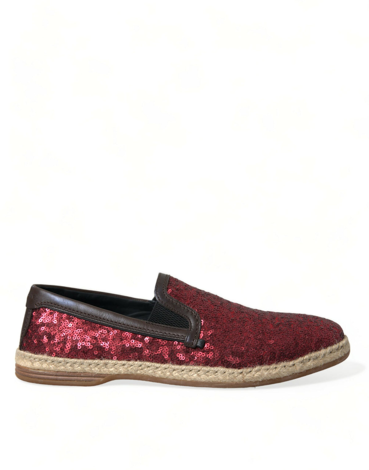 Dolce & Gabbana Red Sequined Loafers Slippers Men Shoes -   -  Dolce & Gabbana.