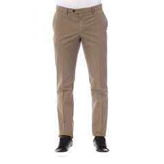 Trussardi Brown Cotton Men Trouser -   -  Trussardi.