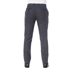 Trussardi Black Cotton Men Trousers -   -  Trussardi.