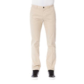 Trussardi Beige Cotton Men Trouser -   -  Trussardi.