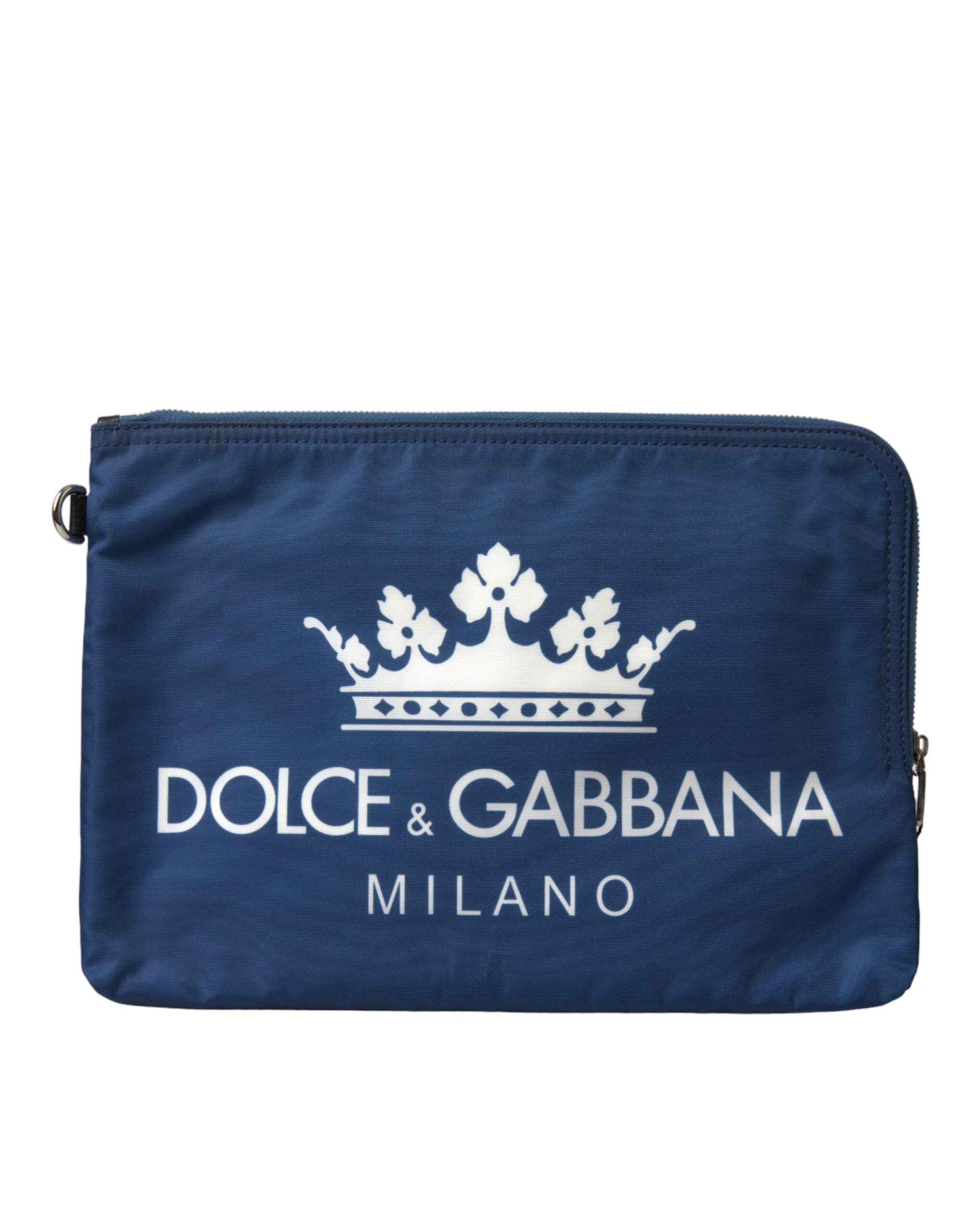 Dolce & Gabbana Blue DG Milano Print Nylon Pouch Clutch Men Bag -   -  Dolce & Gabbana.