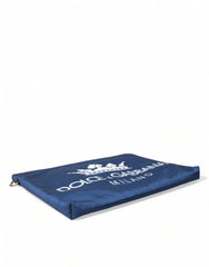 Dolce & Gabbana Blue DG Milano Print Nylon Pouch Clutch Men Bag -   -  Dolce & Gabbana.