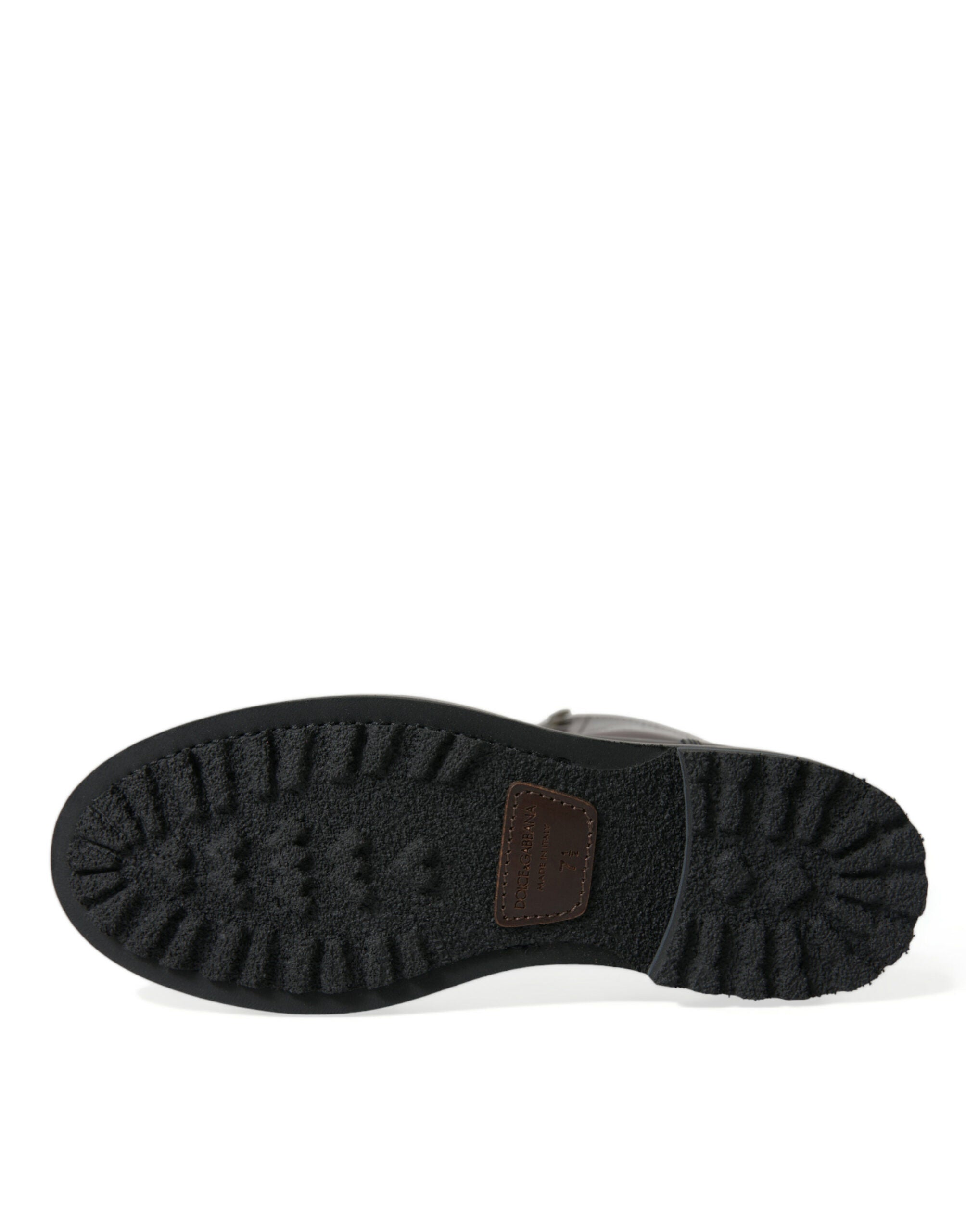 Dolce & Gabbana Black Leather Military Combat Boots Shoes -   -  Dolce & Gabbana. Dolce & Gabbana Black Leather Military Combat Boots Shoes -   -  Dolce & Gabbana.