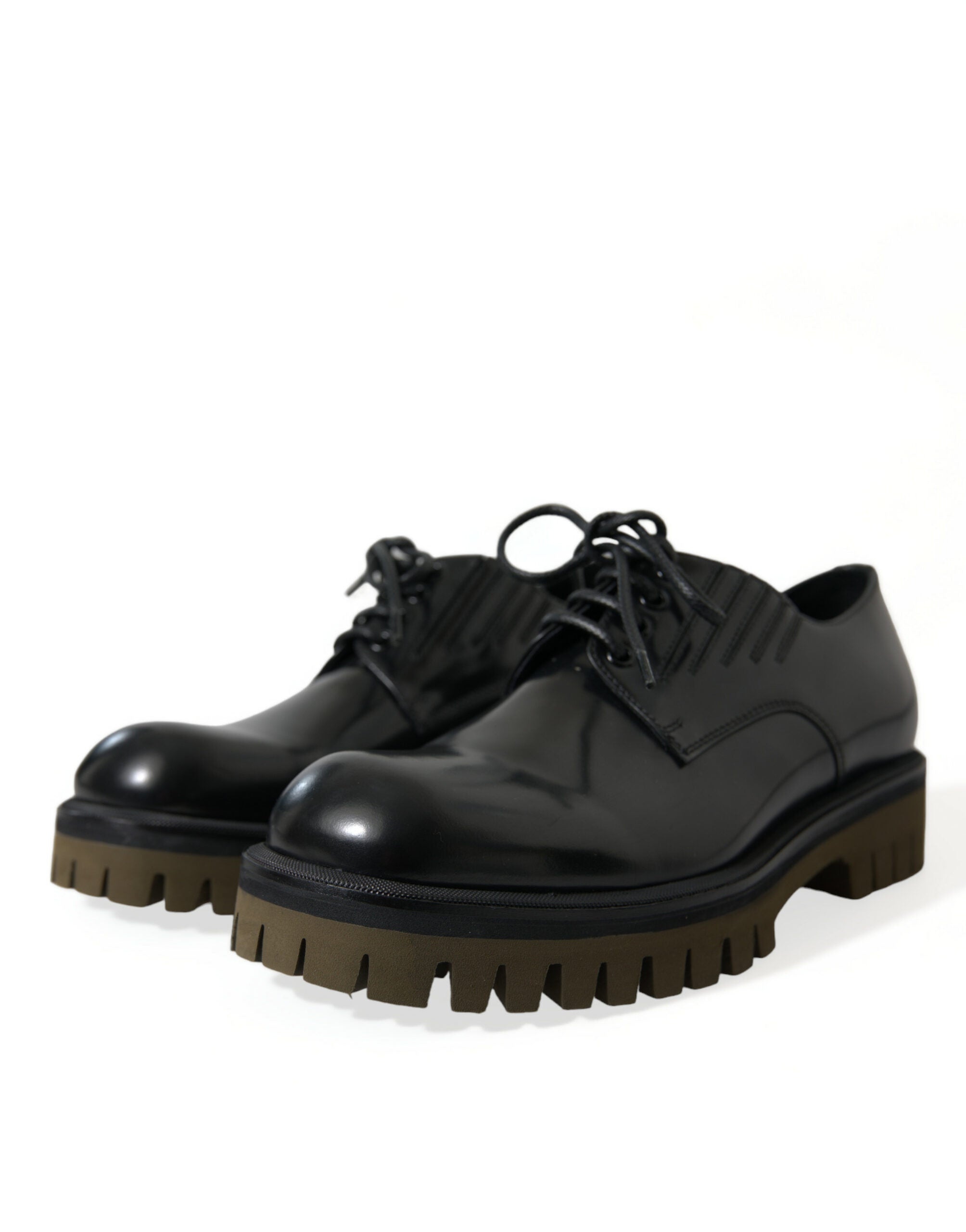 Dolce & Gabbana Black Leather Lace Up Derby Men Dress Shoes -   -  Dolce & Gabbana. Dolce & Gabbana Black Leather Lace Up Derby Men Dress Shoes -   -  Dolce & Gabbana.