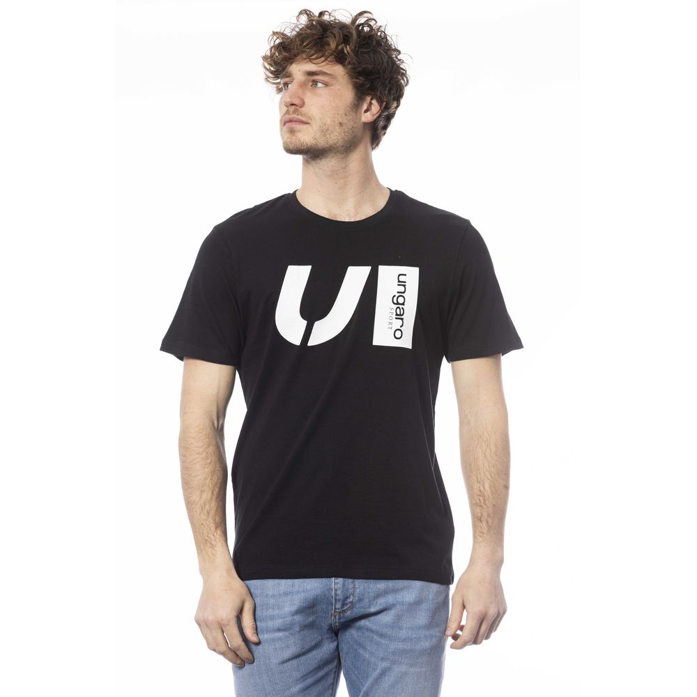 Ungaro Sport Black Cotton Men T-Shirt -   -  Ungaro Sport.
