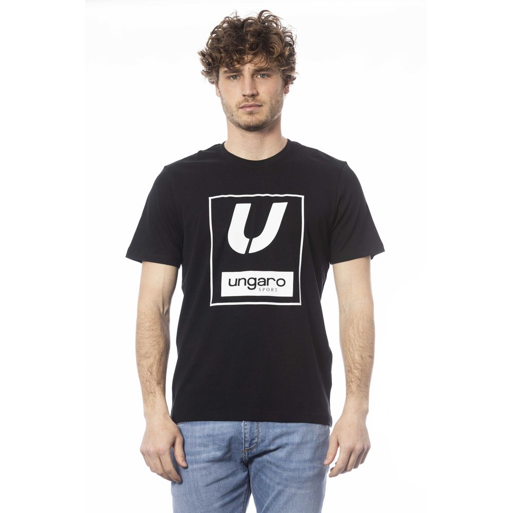 Ungaro Sport Black Cotton Men T-Shirt -   -  Ungaro Sport.